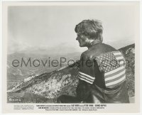 3r0215 EASY RIDER 8.25x10 still 1969 iconic image of biker Peter Fonda wearing American flag jacket!