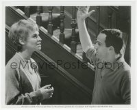 3r0219 FAHRENHEIT 451 candid 8x10 still 1966 Francois Truffaut discussing scene with Julie Christie!