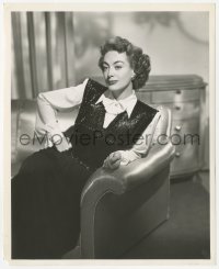 3r0324 JOAN CRAWFORD 8.25x10 still 1940s in cool dress with shoulder pads by Eugene Robert Richee!