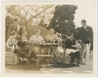 3r0325 JOHN BARRYMORE/LIONEL BARRYMORE/ETHEL BARRYMORE deluxe 7.75x9.75 still 1932 at family reunion!