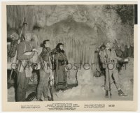 3r0332 JOURNEY TO THE CENTER OF THE EARTH 8.25x10 still 1959 Pat Boone, James Mason & Dahl in cave!