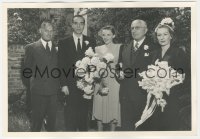 3r0337 JUDY GARLAND/VINCENTE MINNELLI/LOUIS B. MAYER deluxe 7x10 still 1945 on their wedding day!