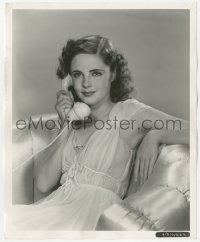 3r0339 KAY ALDRIDGE 8.25x10 still 1940s great seated portrait in nightgown with telephone!