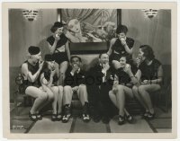 3r0344 LADY FOR A DAY candid 8x10 still 1933 Frank Capra & Warren William w/showgirls eating apples!