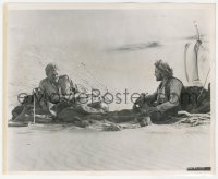 3r0350 LAWRENCE OF ARABIA 8.25x10 still 1962 Peter O'Toole in desert with guide, David Lean classic!