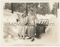 3r0405 MOON'S OUR HOME 8x10.25 still 1936 Henry Fonda & Margaret Sullavan by overturned sleigh!