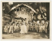 3r0453 PARAMOUNT ON PARADE 8x10.25 still 1930 great image of coeds dancing by surreal clock!