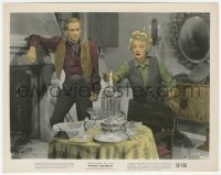 3r0061 RANCHO NOTORIOUS color 8x10.25 still 1952 Marlene Dietrich prepares candlelit dinner, Lang!