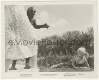 3r0487 REVENGE OF THE CREATURE 8.25x10 still 1955 c/u of the monster approaching scared child!