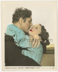 3r0065 SLAVE SHIP color 8.25x10.25 still 1937 best romantic c/u of Warner Baxter & Elizabeth Allan!