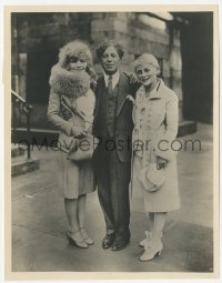 3r0583 TOPSY & EVA 8x10 still 1927 Sid Grauman & The Duncan Sisters outside his theater!