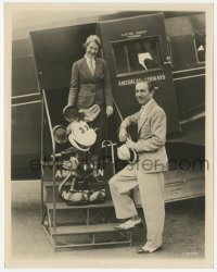 3r0600 WALT DISNEY 8x10.25 still 1933 with Mickey Mouse getting on American Airways to World's Fair