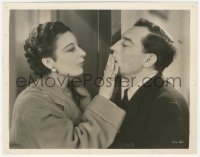 3r0608 WHAT! NO BEER? 8x10.25 still 1933 close up of pretty Phyllis Barry silencing Buster Keaton!