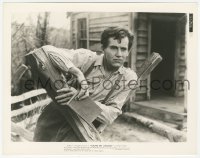 3r0640 YOUNG MR. LINCOLN 8x10.25 still 1939 Henry Fonda in Illinois with book leaning on rail!