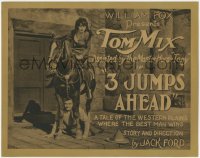 3r0643 3 JUMPS AHEAD TC 1923 Tom Mix, The Master Horse Tony & Alma Bennett, early John Ford, rare!