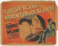 3r0651 ADVENTUROUS BLONDE TC 1937 sexy Glenda Farrell is detective/reporter Torchy Blane, rare!