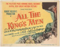 3r0658 ALL THE KING'S MEN TC 1949 Louisiana Governor Huey Long biography with Broderick Crawford!
