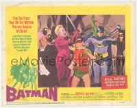 3r1008 BATMAN LC #8 1966 great close up of Adam West & Burt Ward fighting all the villains!