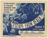 3r0681 BLACK ARROW chapter 9 TC R1955 Columbia Native American western serial, Escape From Death!
