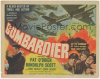 3r0690 BOMBARDIER TC 1943 Pat O'Brien, Randolph Scott, Anne Shirley, see bombing of Tokyo in WWII!