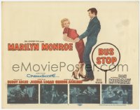 3r0005 BUS STOP TC 1956 sexy smiling Marilyn Monroe held by cowboy Don Murray + 4 inset scenes!