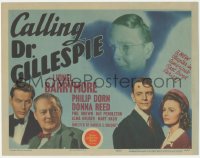 3r0699 CALLING DR. GILLESPIE TC 1942 Lionel Barrymore, Philip Dorn & pretty young Donna Reed!