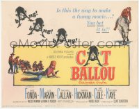 3r0704 CAT BALLOU TC 1965 sexy cowgirl Jane Fonda, this is the way to make a funny movie!