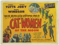 3r0705 CAT-WOMEN OF THE MOON TC 1953 campy cult classic, see the lost city of love-starved women!