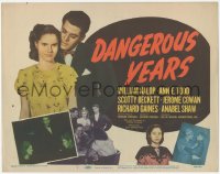 3r0006 DANGEROUS YEARS TC 1948 young Marilyn Monroe shown in her very first movie!