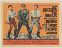 3r0727 DEVIL'S DISCIPLE TC 1959 Burt Lancaster, Kirk Douglas & Laurence Olivier all with two guns!