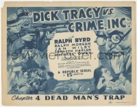 3r0730 DICK TRACY VS. CRIME INC. chapter 4 TC 1941 Ralph Byrd, Chester Gould, Dead Man's Trap!