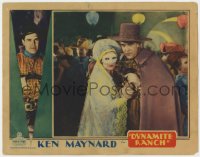 3r1109 DYNAMITE RANCH LC 1932 cowboy Ken Maynard & masked Ruth Hall dancing at costume ball!
