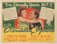 3r0745 ETERNALLY YOURS TC 1939 pretty Loretta Young & David Niven want old fashioned love!