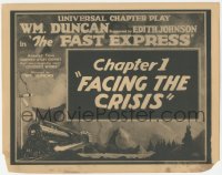 3r0748 FAST EXPRESS chapter 1 TC 1924 Universal transcontinental railroad serial, Facing the Crisis!