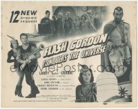 3r0757 FLASH GORDON CONQUERS THE UNIVERSE TC R1940s Buster Crabbe & Middleton as Ming the Merciless!