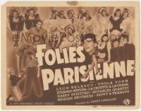 3r0759 FOLIES PARISIENNES TC 1940 Leon Belasco, Universal night club variety show, ultra rare!