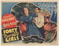 3r1135 FORTY NAUGHTY GIRLS LC 1937 Zasu Pitts as female detective Hildegarde Withers, cool border art!
