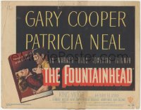 3r0760 FOUNTAINHEAD TC 1949 Gary Cooper & Patricia Neal in Ayn Rand's Objectivist classic!