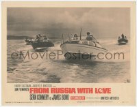3r1138 FROM RUSSIA WITH LOVE LC #1 1964 Ian Fleming's James Bond, speedboats in high speed chase!