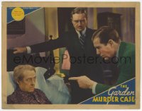 3r1146 GARDEN MURDER CASE LC 1936 Edmund Lowe as Philo Vance watches Nat Pendleton question Walthall!