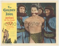 3r1154 GOLDEN IDOL LC 1954 Johnny Sheffield as Bomba of the Jungle bound & gagged by Arab men!
