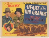 3r0785 HEART OF THE RIO GRANDE TC 1942 singing cowboy Gene Autry, Smiley Burnette & Fay McKenzie!