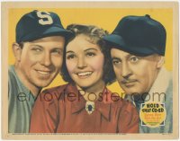 3r1185 HOLD THAT CO-ED LC 1938 best portrait of John Barrymore, George Murphy & Marjorie Weaver!