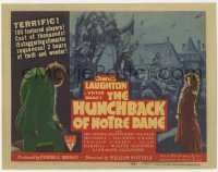 3r0796 HUNCHBACK OF NOTRE DAME TC R1946 Charles Laughton as Quasimodo, Maureen O'Hara, ultra rare!