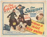 3r0798 I WAS A MALE WAR BRIDE TC 1949 World War II images of Cary Grant & Ann Sheridan in uniform!