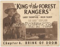 3r0812 KING OF THE FOREST RANGERS chapter 6 TC 1946 Larry Thompson, Helen Talbot, Brink of Doom!