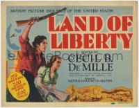 3r0819 LAND OF LIBERTY TC 1939 DeMille's patriotic epic of U.S. history w/ 139 famed stars!
