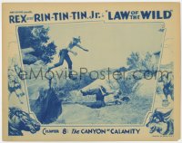 3r1226 LAW OF THE WILD chapter 8 LC 1934 Bob Custer jumps to attack bad guy, The Canyon of Calamity!