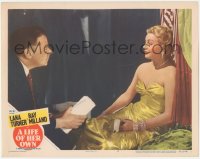 3r1227 LIFE OF HER OWN LC #4 1950 great close up of Tom Ewell staring at sexy Lana Turner!