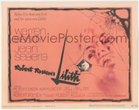 3r0825 LILITH TC 1964 Warren Beatty, before Eve, there was evil, and her name was Jean Seberg!